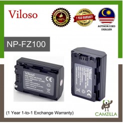 Viloso NP-FZ100 Battery for Sony A7III  A7RIII A9 (1 Year 1-to-1 Exchange Warranty)
